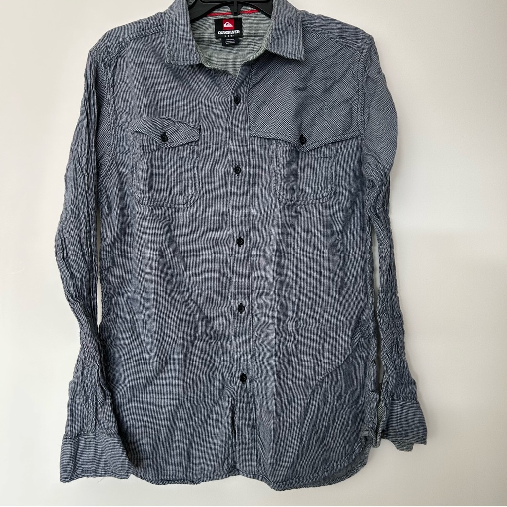 Quiksilver Boys Plaid Button Shirt